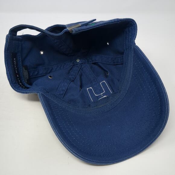 H Logo Slideback Baseball Cap Blue One Size Adjustable 6 Panel Tommy Hilfiger - Picture 7 of 11